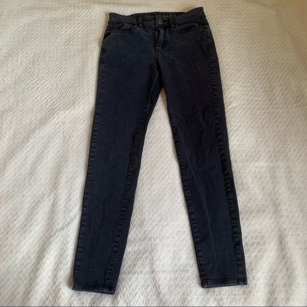 Navy American Eagle Hi Rise Jeggings